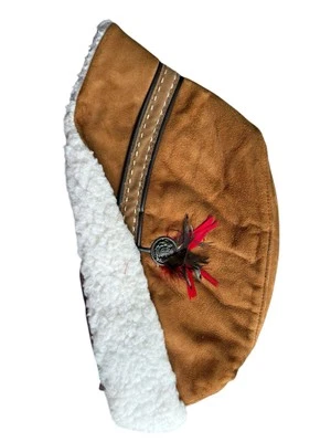 mens Pan North King Hat Medium  USA Made leather sherpa - Image 1 of 4