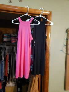 2-WOMAN'S AMERICAN EAGLE SIZE:M SOLID STRETCH HIGH NECK SLEEVELESS DRESS*NWT* - Picture 1 of 12