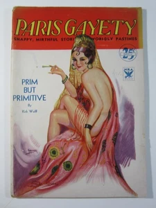 Paris Gayety Magazin v. 2 #4, Mär. 1934 VG Greiner Zellstoff Cover Art! - Bild 1 von 5