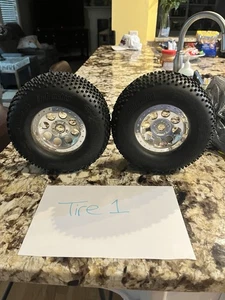 HPI Racing - Terra Pin Tires, S Compound, 2 Tire Lot 6.5” Black Hobby Parts Tire - Picture 1 of 8