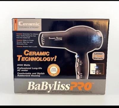 Nuevo Secador de Pelo Cerámico BaByliss Pro Ceramix Xtreme 2000W, Profesional Foto 1 de 4