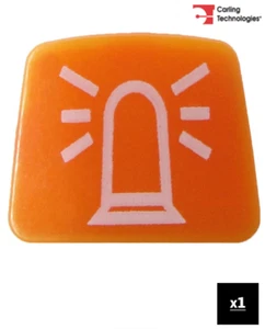 CARLING 275.9018 SERIE L Rocker Head (SUPERIOR) Inserto ÁMBAR BALIZA GIRATORIA Leyenda - Imagen 1 de 1