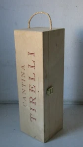 CASSA/CASSETTA BOTTIGLIA VINO CANTINA TIRELLI VINTAGE DA COLLEZIONE - Picture 1 of 6