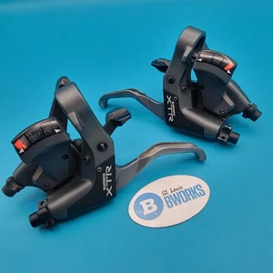 Shimano XTR ST-M952 3x9 Speed Shifters V-Brake Lever Combo Set Vintage MTB f9 - Picture 1 of 12