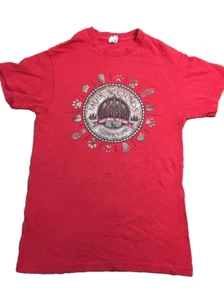 Muir Woods National Monument Kids Youth Small Natural Tracks Red Cotton T-shirt - Picture 1 of 9