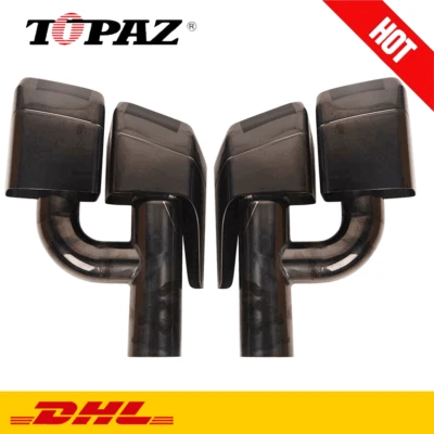 2X Auspuffblenden Endrohr für Mercedes-Benz E-Klasse W204 W212 W207 W221 2010-14 - Bild 1 von 4