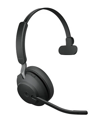 Jabra Evolve2 65 kabelloser Mono Kopfhörer (MS Teams, USB-A) - Schwarz