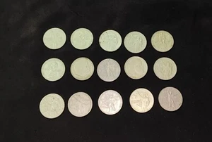 15 Russische Sowjetische 1 Rubel Metall Münzen Geld UdSSR Original - Bild 1 von 2