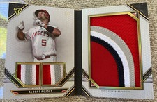 2021 Topps Triple Theads Relic Albert Pujols Angels Jumbo Patch #1/3
