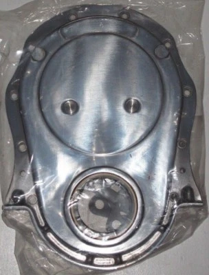 Summit Racing G6301W Timing Cover 1-Piece Aluminum Polished Chevy Big Block Kit - Image 1 of 4