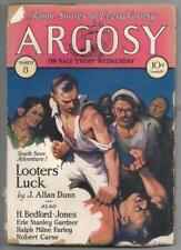 Argosy März 8 1930 Reusswig Cvr ; Erle STANLEY Gardner; Ralph Milne Farley