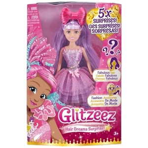 Zuru Glitzeez Hair Dreams Surprise Puppe mit lila und rosa Haaren Neu - Bild 1 von 4