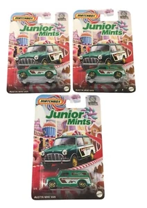 MATCHBOX JUNIOR MINTS 2023 Austin Mini Van 5/6 Set of 3 - Picture 1 of 2