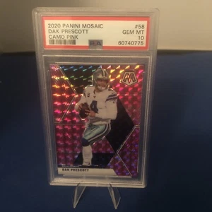 2020 Mosaic Dak Prescott Mosaik rosa Kamee PSA 10!! 🙂 🙂 ! 🙂 🙂 🙂 🙂 🙂 ! - Bild 1 von 2