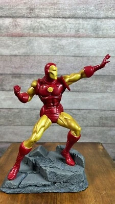 "Estatua de 8"" Iron Man Marvel Comics Avengers con certificado de autenticidad limitado" Foto 1 de 4