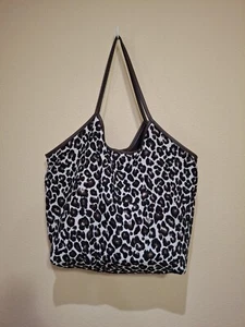 by Anthropologie Animal Leopard Print Shoulder Tote Large Handbag Purse - Picture 1 of 9