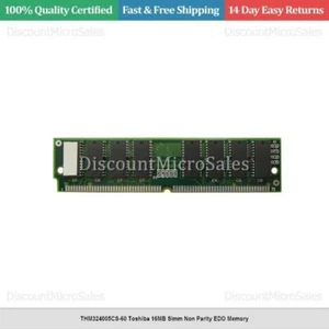THM324005CS-60 Toshiba 16MB Simm Non Parity EDO Memory - Picture 1 of 1