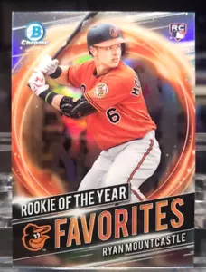 RYAN MOUNTCASTLE RC 2021 Bowman Cromato ROY Favorites RRYRM MLB Baltimora Orioles - Foto 1 di 2