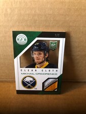 2013-14 Totally Certified Clear Cloth Jerseys Patch Green Mikhail Grigorenko 2/5