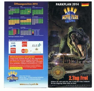Movie Park Parkplan 2014 Deutsch #2 - Bild 1 von 1