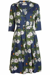 Palava Cynthia Dress Passion Flower Navy - Foto 1 di 12