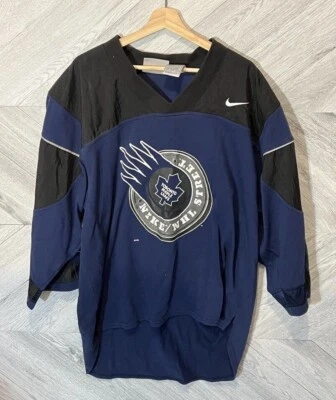 Nike Toronto Maple Leafs NHL Street Jersey Shirt - Mens Large Navy - Image 1 of 4
