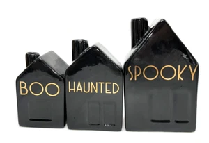 Halloween Bud Vase Set Of 3 Black Spooky Joann Place & Time - Picture 1 of 6