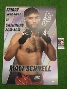 MATT SCHNELL UFC SIGNIERT 24x36 SCHAUMPLATTE POSTER FOTO JSA COA - Bild 1 von 6