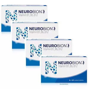 4 Box x 60er Neurobion Vitamin B1, B6, B12 zur Nervenlinderung Taubheitsgefühl & Kribbeln - Bild 1 von 9