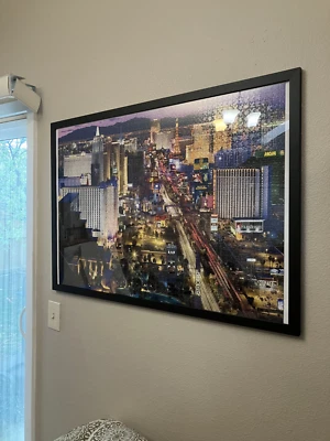 Las Vegas 2000 Piece Puzzle Completed and Framed Wall Art - Image 1 of 4