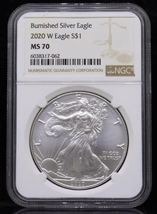 2020-W Burnished American Eagle NGC MS70 - Picture 1 of 4