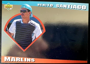 Benito SANTIAGO 1993 Hologram Upper Deck #14 Florida Marlins - Picture 1 of 2