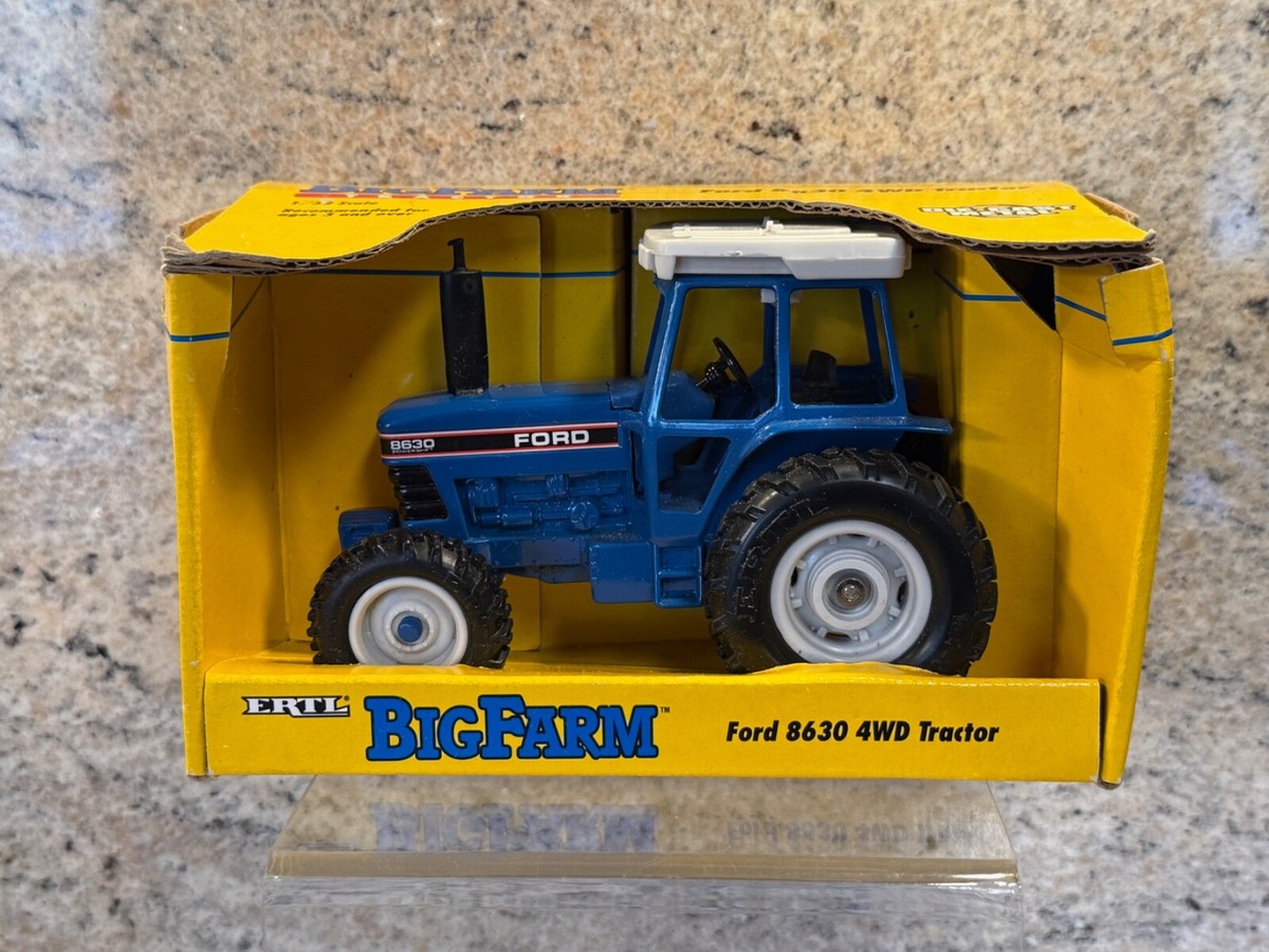 Vintage 1994 Ertl Die Cast Metal Farm Tractor - Ford 8630 4WD