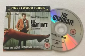 'THE GRADUATE' DAILY MAIL DVD CARD COVER DUSTIN HOFFMAN ANNE BANCROFT - Picture 1 of 3