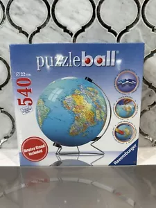 NEW & SEALED - Ravensburger "The Earth" 540 Piece Puzzle Ball With Display Stand - Picture 1 of 2
