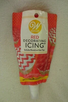 Glaseado para decoración de pasteles Wilton rojo listo para usar nuevo Foto 1 de 4