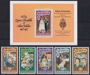 F-EX52962 ANTIGUA UK GB ENGLAND MNH 1977 ARGENTO GIUBILEO ELISABETTA II. - Foto 1 di 1