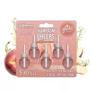 Glade Limited Edition CHAMPAGNE CHEERS Plugins 5 Plugin Refills Brand New - Picture 1 of 1