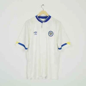 1990-91 Umbro Leeds Home Shirt L - Picture 1 of 3