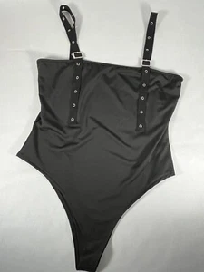 Einzigartiger schwarzer Einteiler Camisole/Body Suit/Tanktop Größe M - Bild 1 von 4