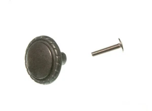 2 X Pomello Cassetto Armadio E Piastra Effetto Ottone Metallo + Viti - NUOVO Onestopdiy - Foto 1 di 1