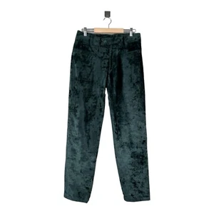 Vintage Women's DOLCE & GABBANA Velvet Pants Green Size IT46 - Picture 1 of 17