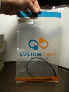 1ft 1/8" 3.5mm Stereo Audio Headphone Cable Cord Male to Male M/M MP3 Aux PC - Picture 1 of 4