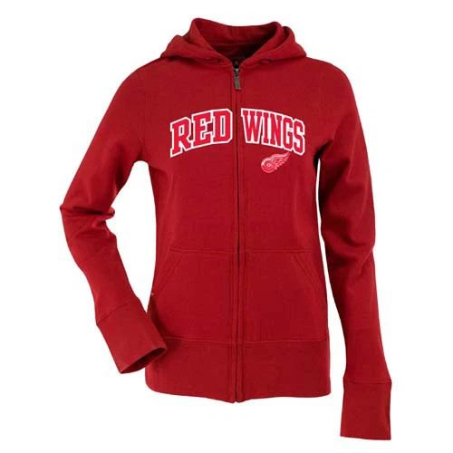 NWT Detroit Red Wings Ladies Signature Applique Full Zip Hoodie Red - Small - Image 1 of 1