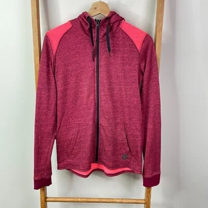 Hurley Hoodie Sweatshirt Womens Small Pink Coral Full Zip Long Sleeve Athleisure - Picture 1 of 13