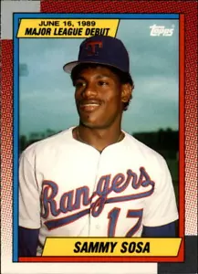 1990 Topps Debut '89 #120 Sammy Sosa Texas Rangers Rookie Year Card - NM-MT - Bild 1 von 2