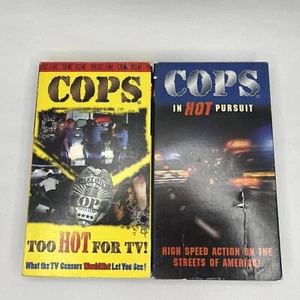 COPS - Too Hot for TV (VHS) & In Hot Pursuit - Picture 1 of 10