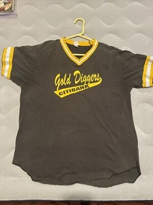 Vintage 1990s Wilson Gold Diggers Citibank Softball Jersey Tshirt XL USA - Picture 1 of 5