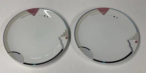 MCM Set mit 2 Studio Nova Attitudes Salattellern - 8 1/4" Durchmesser Y01056 ~ RETRO - Bild 1 von 8