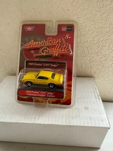 Motor Max 1969 Pontiac GTO JUDGE American Graffiti Edition Car Yellow K34 - Picture 1 of 1